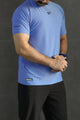 Rebok Wor Superium Detail Imp Dry-Fit Tee In Light Blue