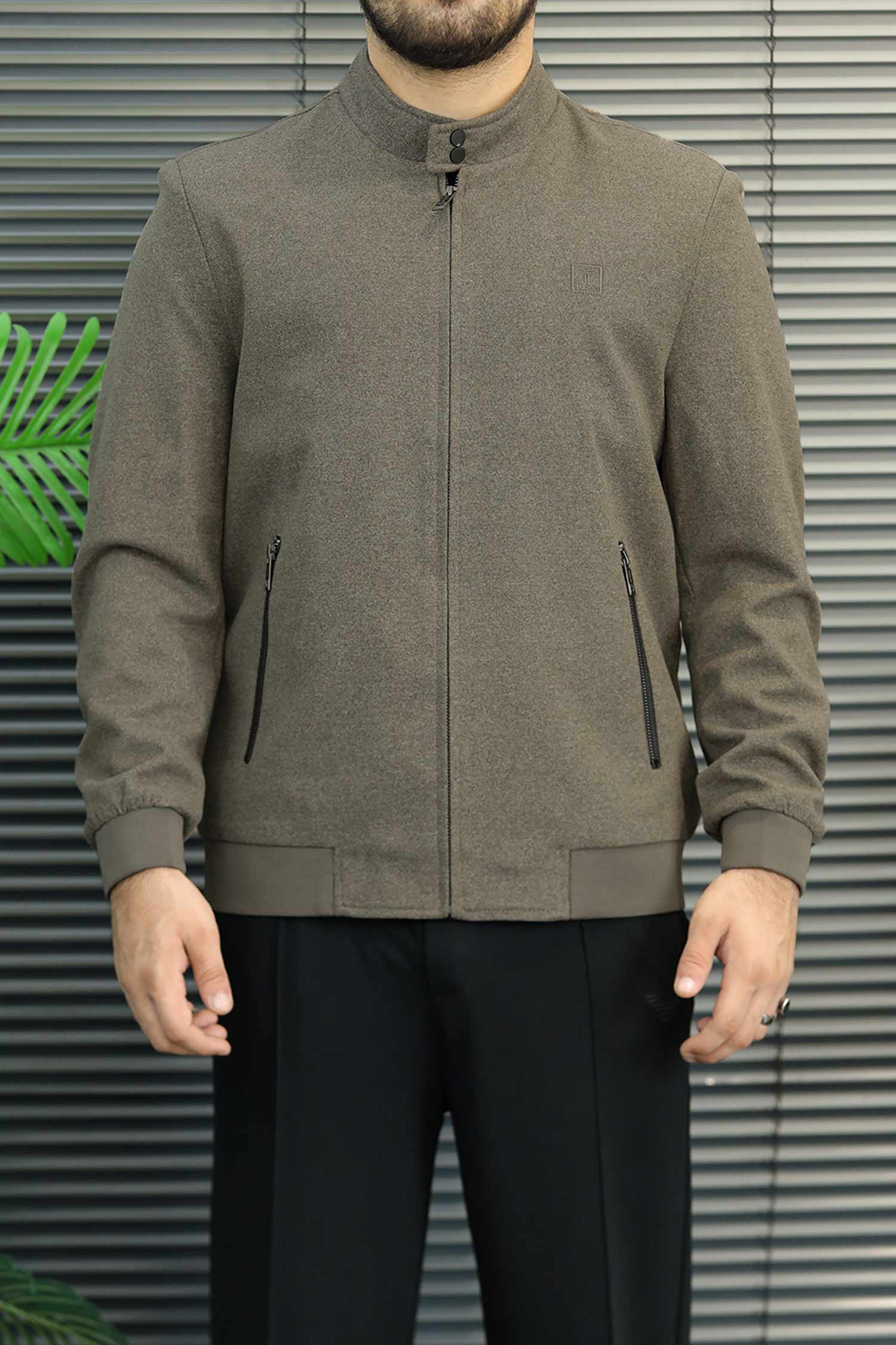 Turbo Mock Neck Style Imp Men's Wool Jacket