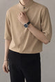 Turbo Concealed Button Placket Casual OverShirt In Light Brown