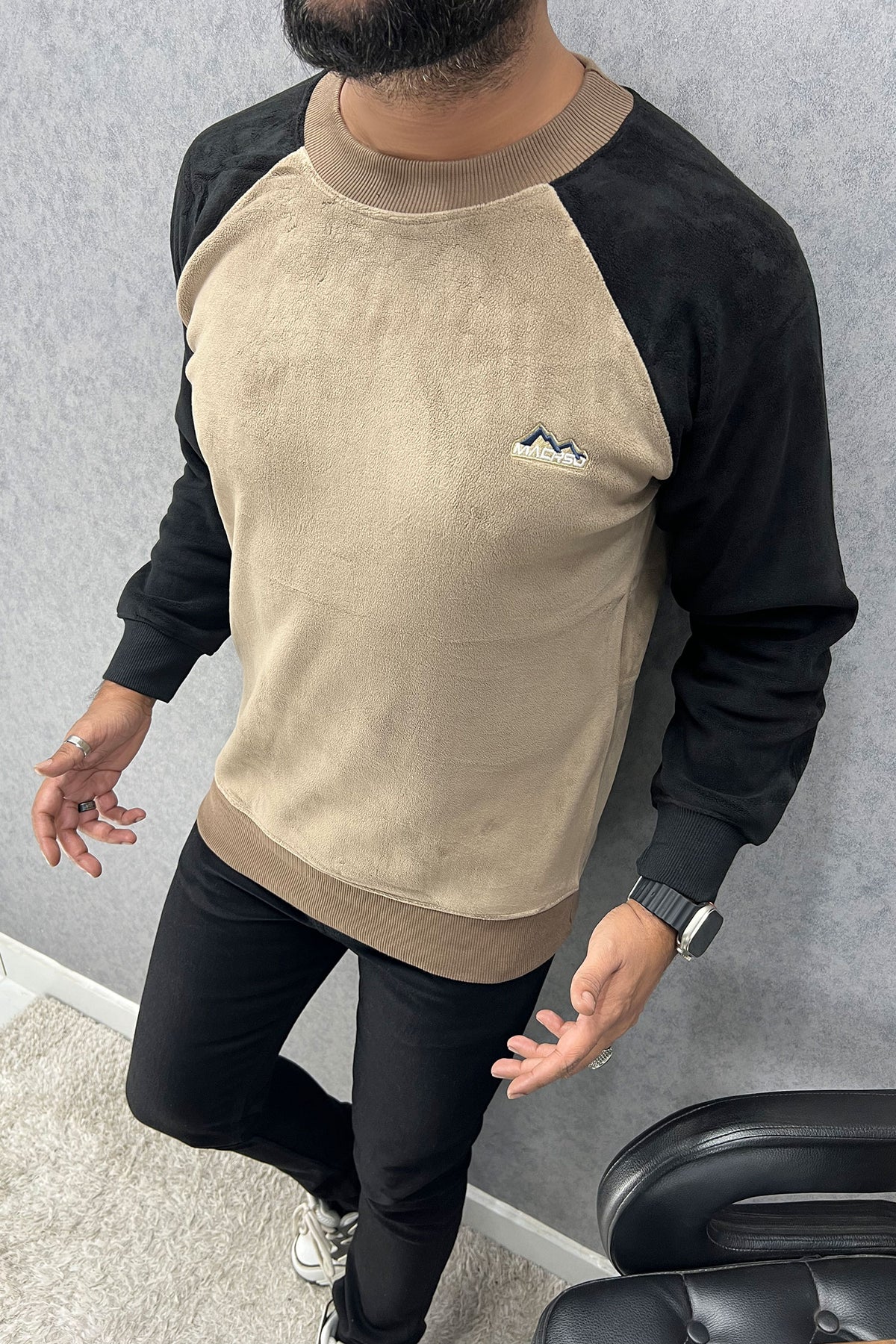 Down Shoulder Style Imported Men's Sweatshirt