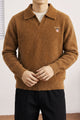 Gnt Fuzzy Knit Imported Round Neck Rabbit Wool Men's Sweater