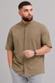 Turbo Concealed Button Placket Big & Tall Men's Casual OverShirt