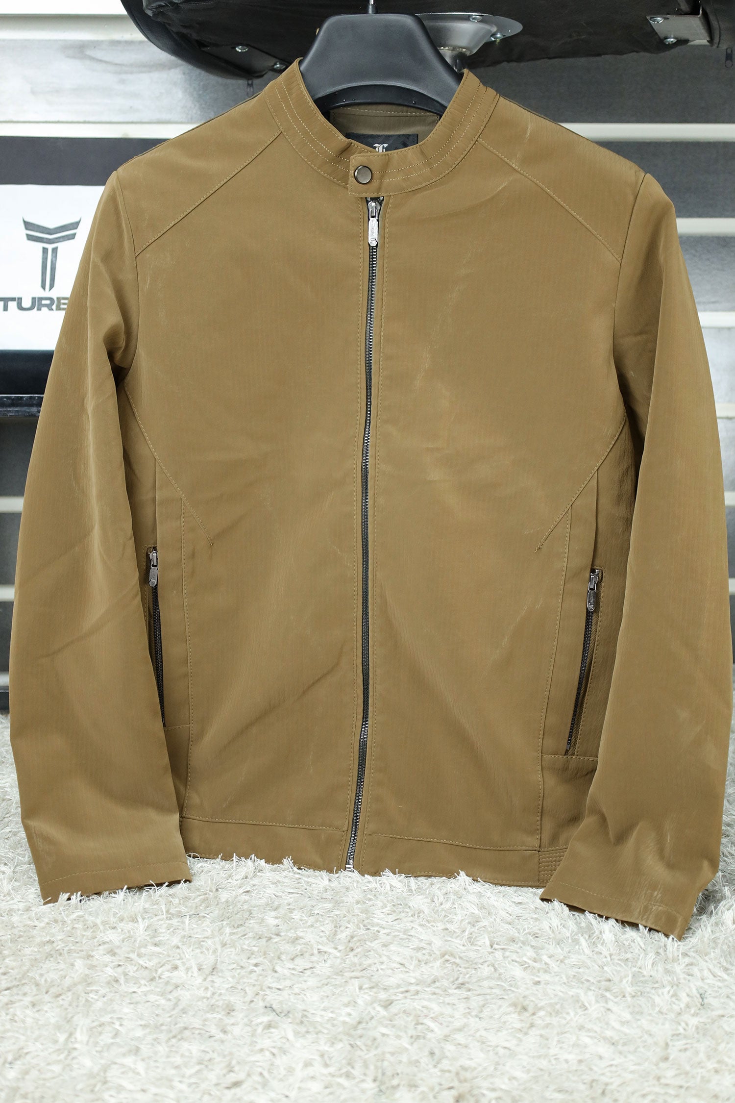 Elegant Plain Men's Imported Suede Leather Jacket