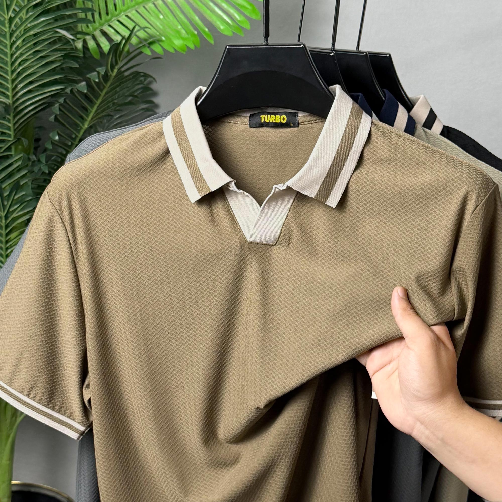 Turbo Cmpus Sutra V-Neck Imp Silk Polo Shirt