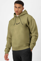 Nke Signature Slogan Fleece Hoodie In Light Brown