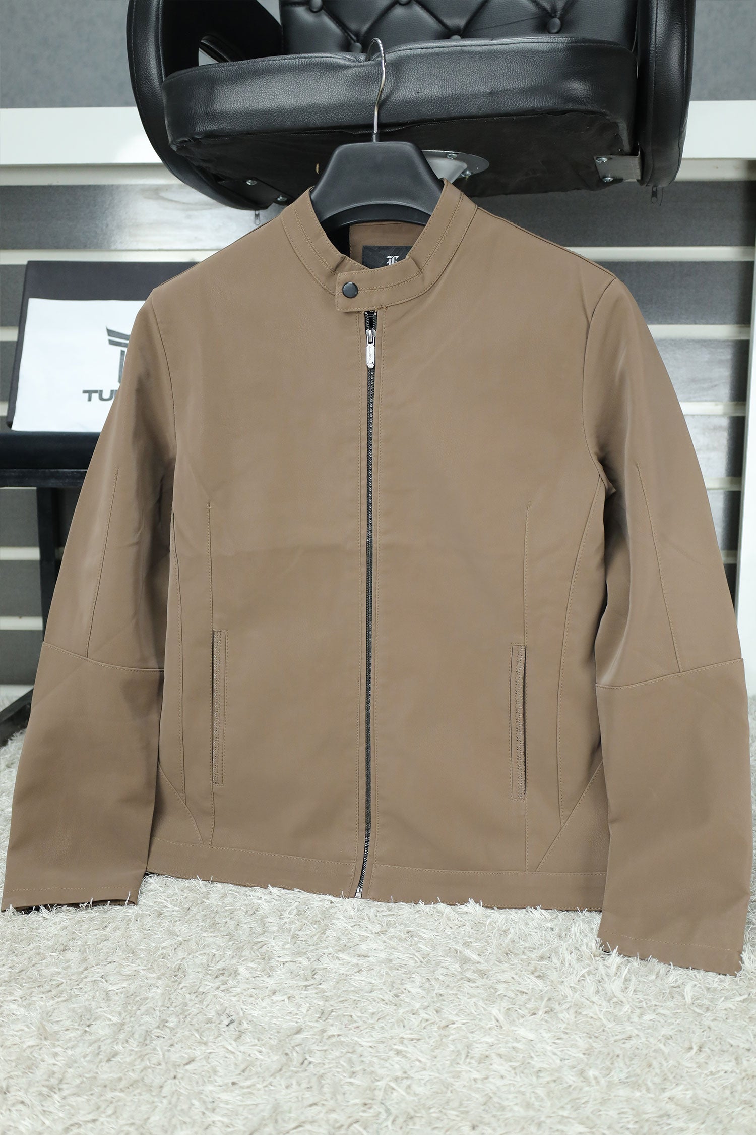 Plain Premium Men's Imported Suede Leather Jacket