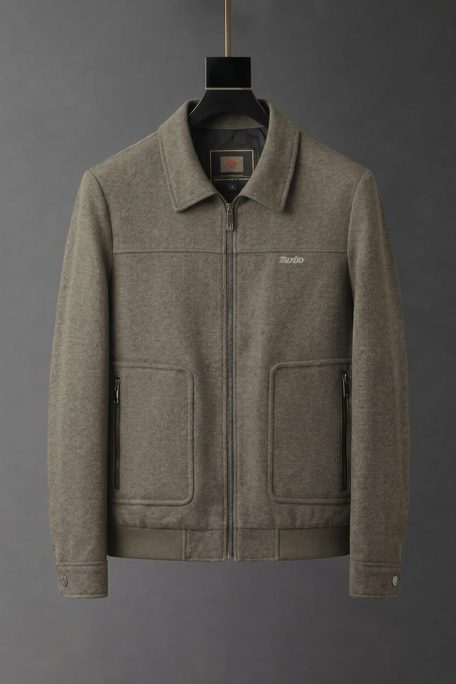 Turbo Zip-Through Trucker Imp Men's Wool Jacket In Light Brown