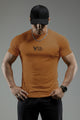 Turbo 'Action-Ready' Graphic Mesh Dry-Fit Tee In Light Brown