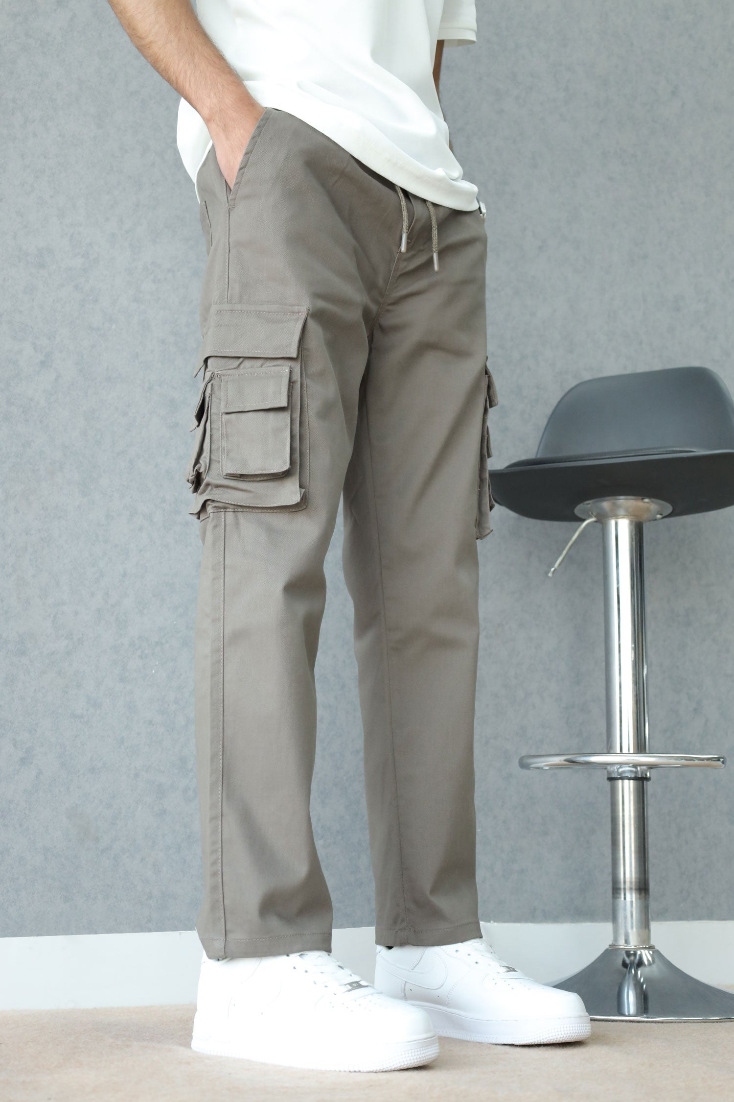 Turbo Hypemode Imp Cotton Cargo Trouser In Light Chocolate