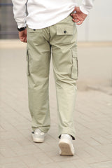 Turbo Loose Bottom Cargo Trouser In Light Chocolate