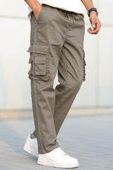 Turbo Hypemode Imp Cotton Cargo Trouser In Light Chocolate