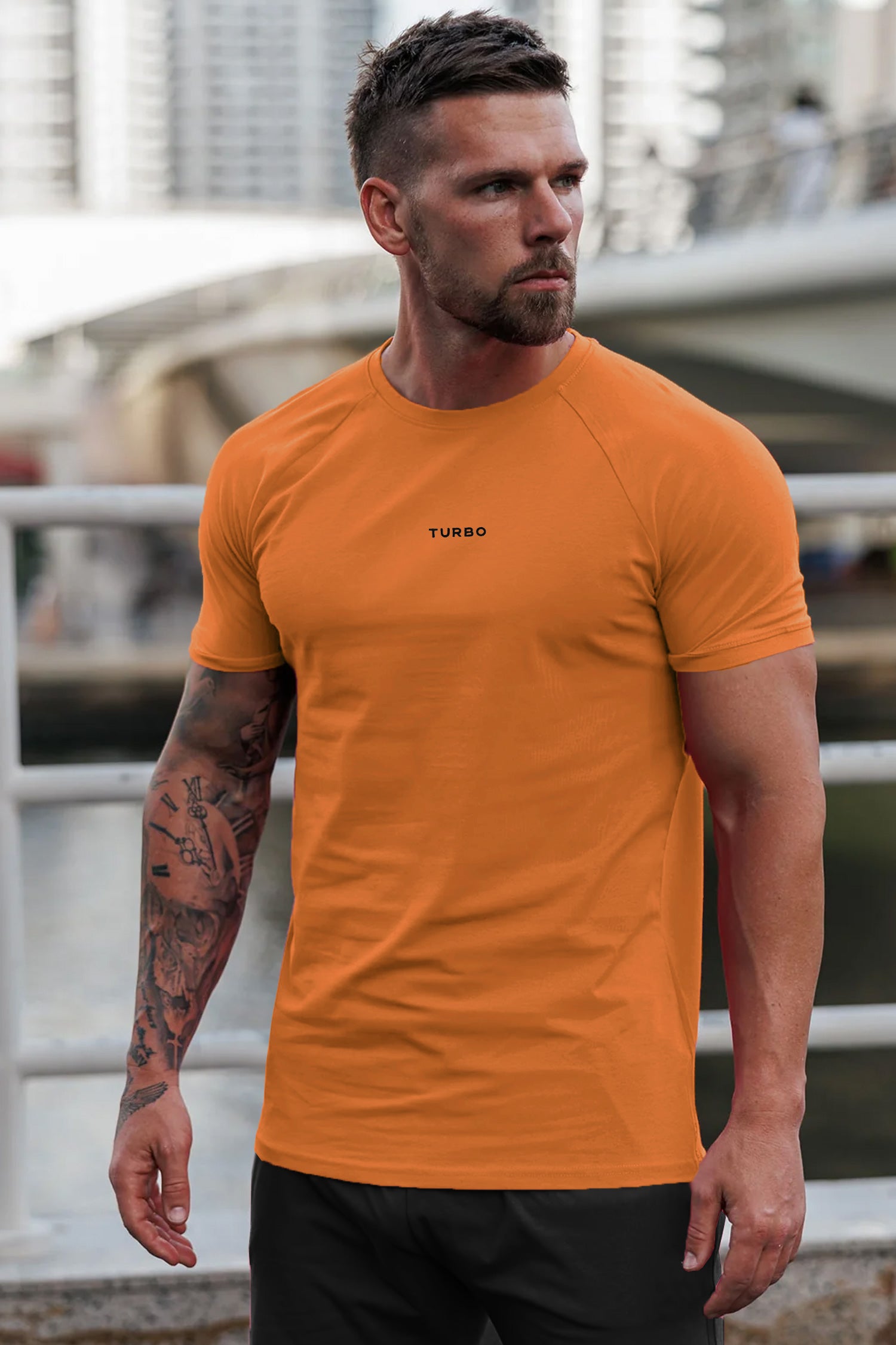Turbo 'Men's One More Set' Drop Shoulder Dry-Fit Tee