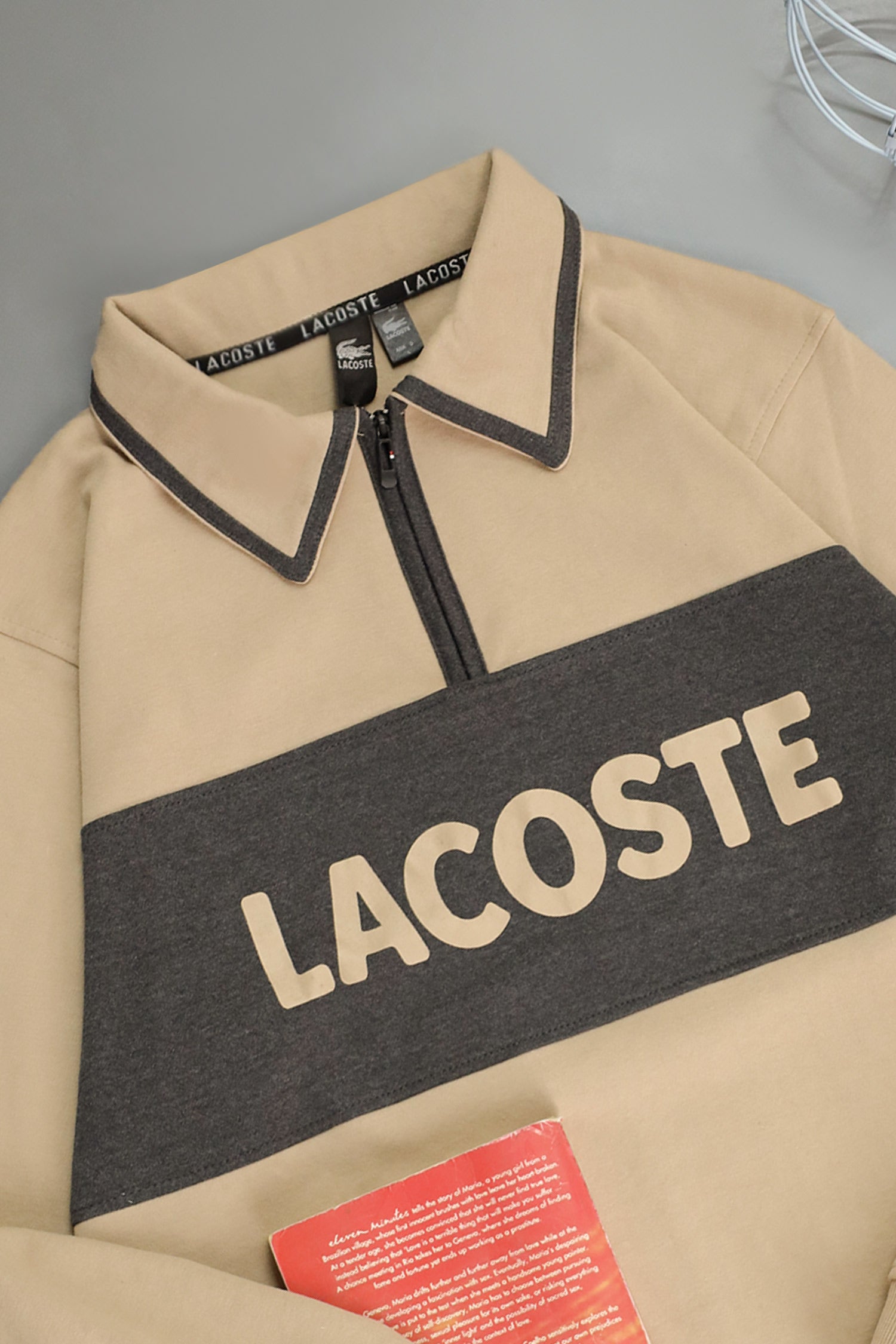 Lcste Color-Block Panel Imported Men's Sweatshirt