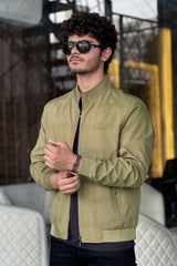 Authentic ColorBlock Men's Imported Light Weight Jacket In Light Camel