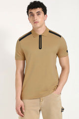 Hackt Lndn AMR Performance Zip-Placket Men's Polo Shirt