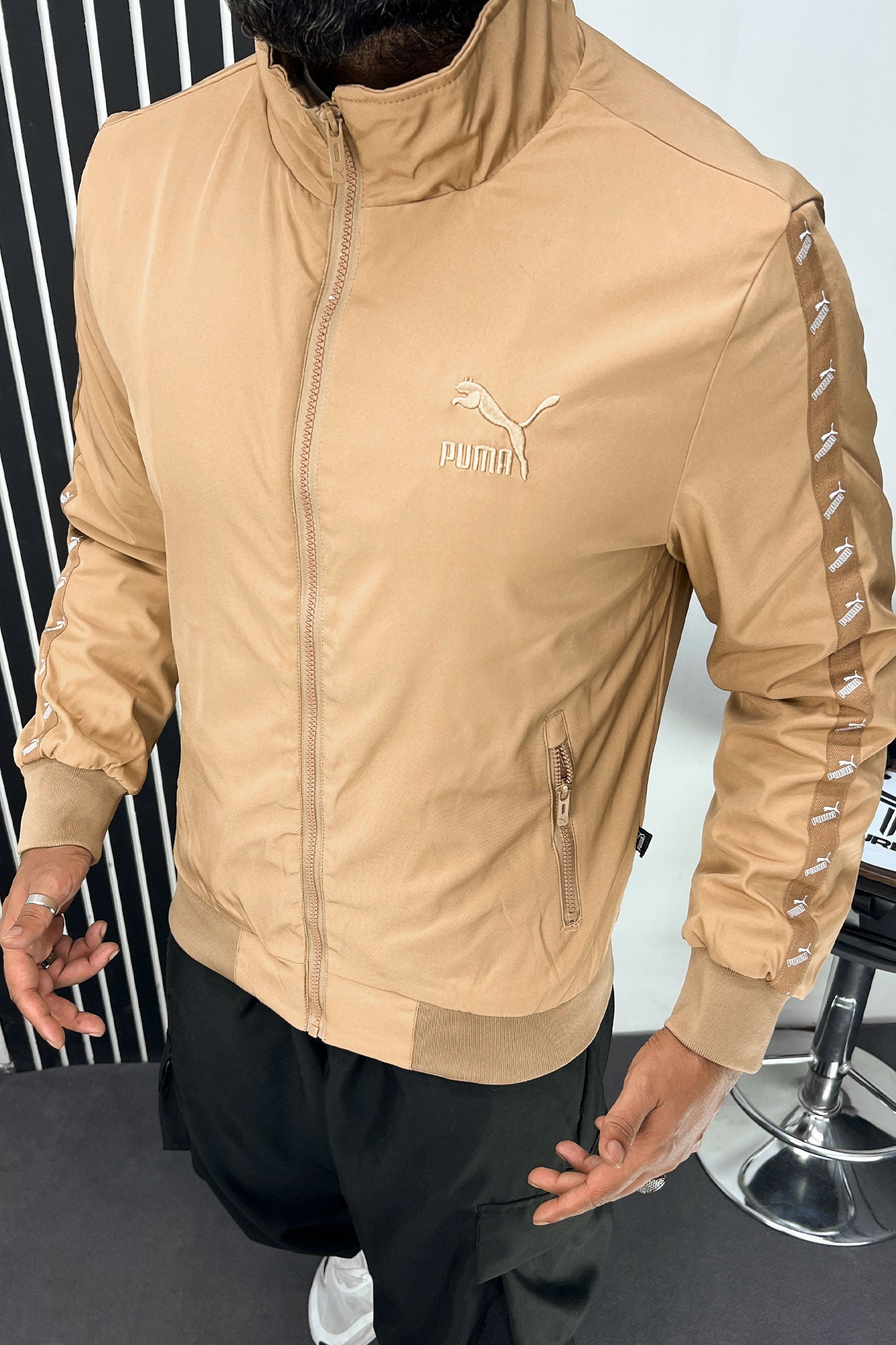 Pma Siganture Strip Men's Imported Light Weight Jacket