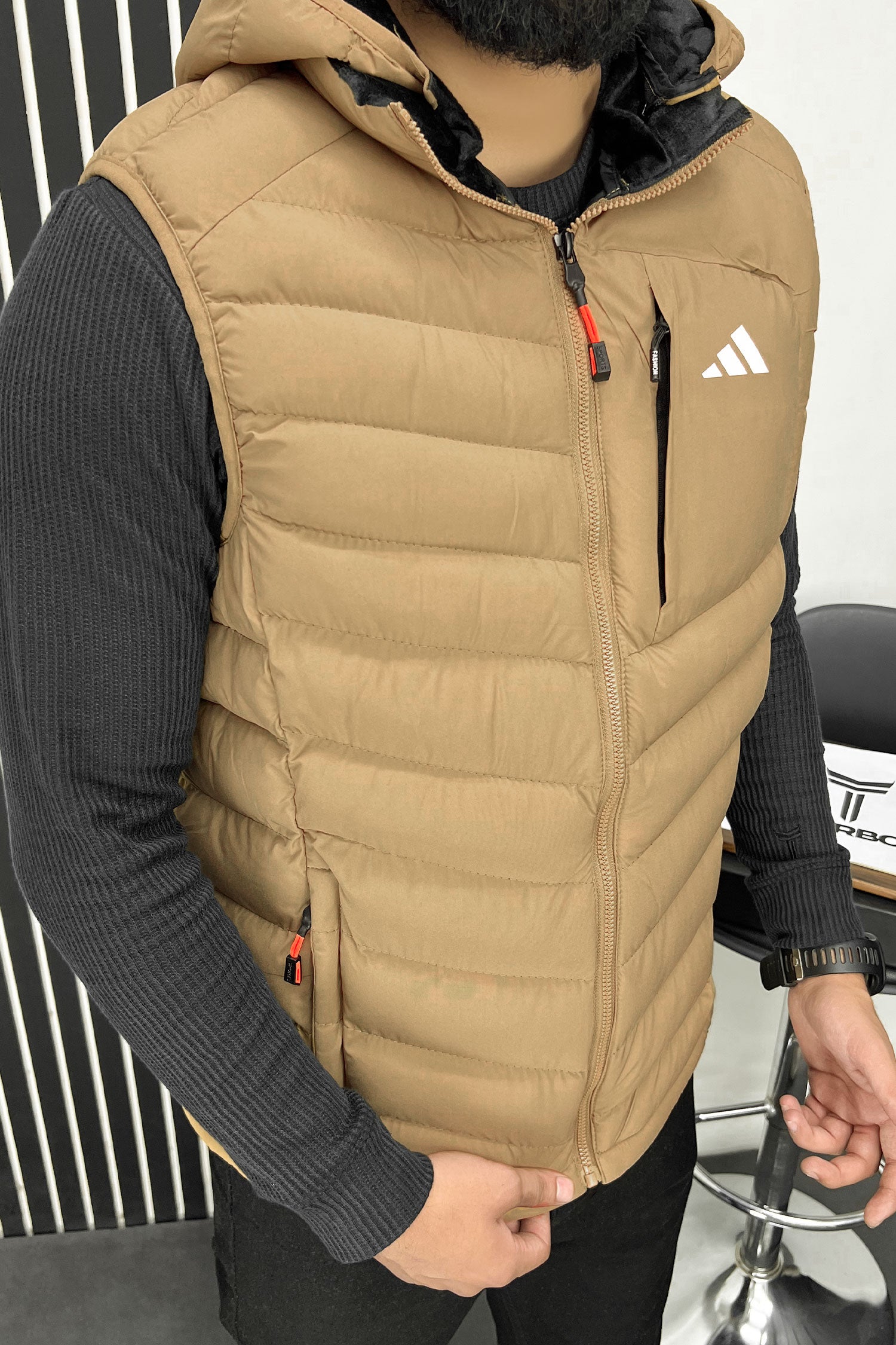 Adds Slogan Padded Imported Big Size Men's Gilet