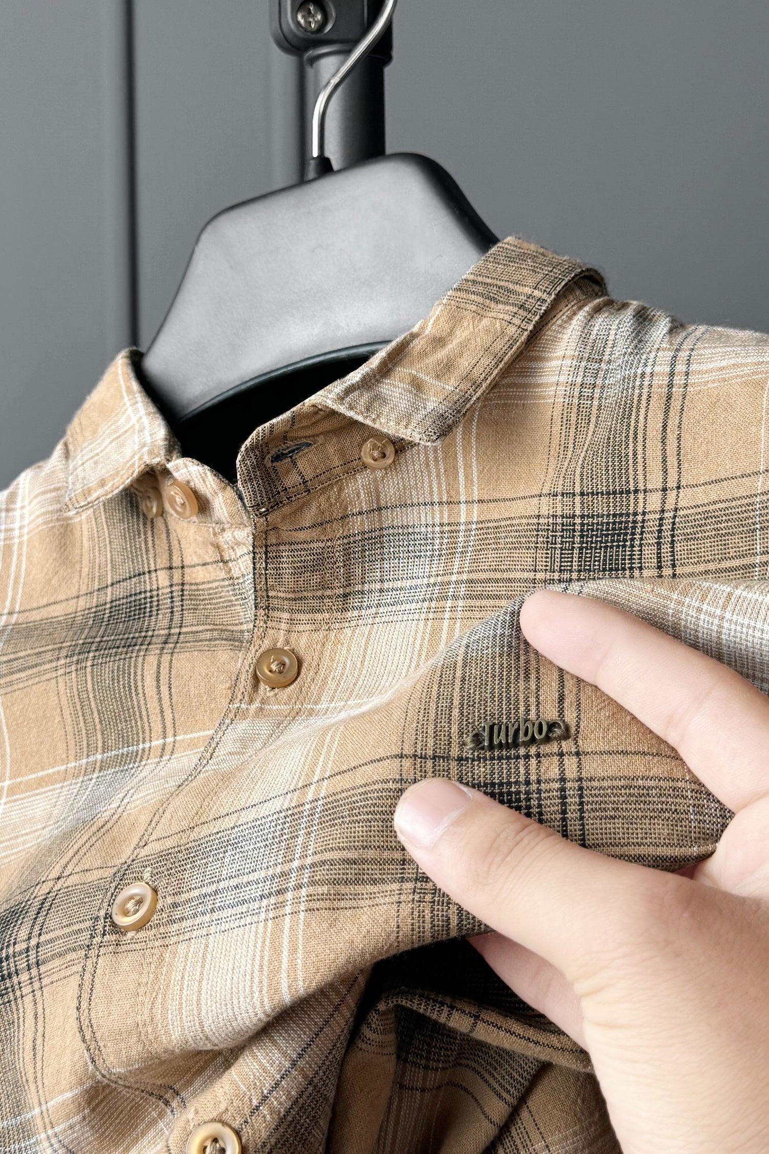 Turbo Tribe Premium Flannel Long Sleeve Cotton Casual Shirt