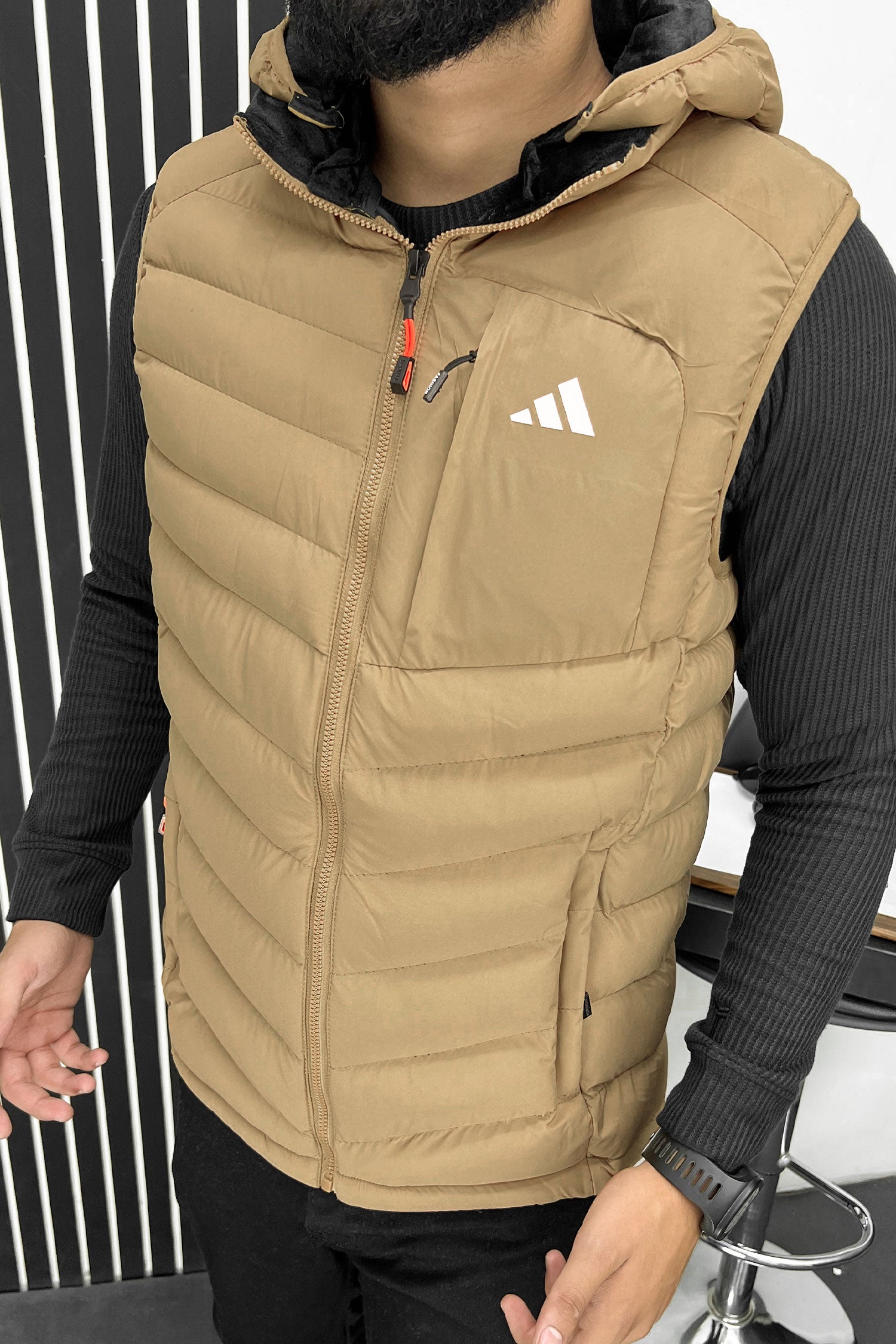 Adds Slogan Padded Imported Big Size Men's Gilet