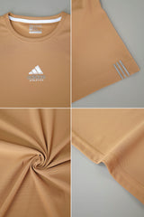 Adds City Escape Athletic Dry-Fit Tee In Light Camel