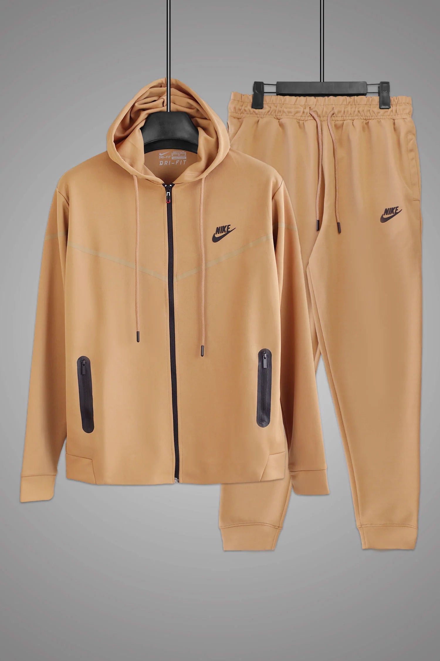 Nke Tech Fleece Mock Neck Hoodie Zipper Tracksuit