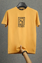 Fndi Labyrinth Monogram Classic Crew Neck Tee