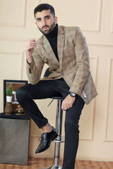 Classic Rich Ember Tone Mens Casual Blazer