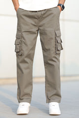 Turbo Hypemode Imp Cotton Cargo Trouser In Light Chocolate