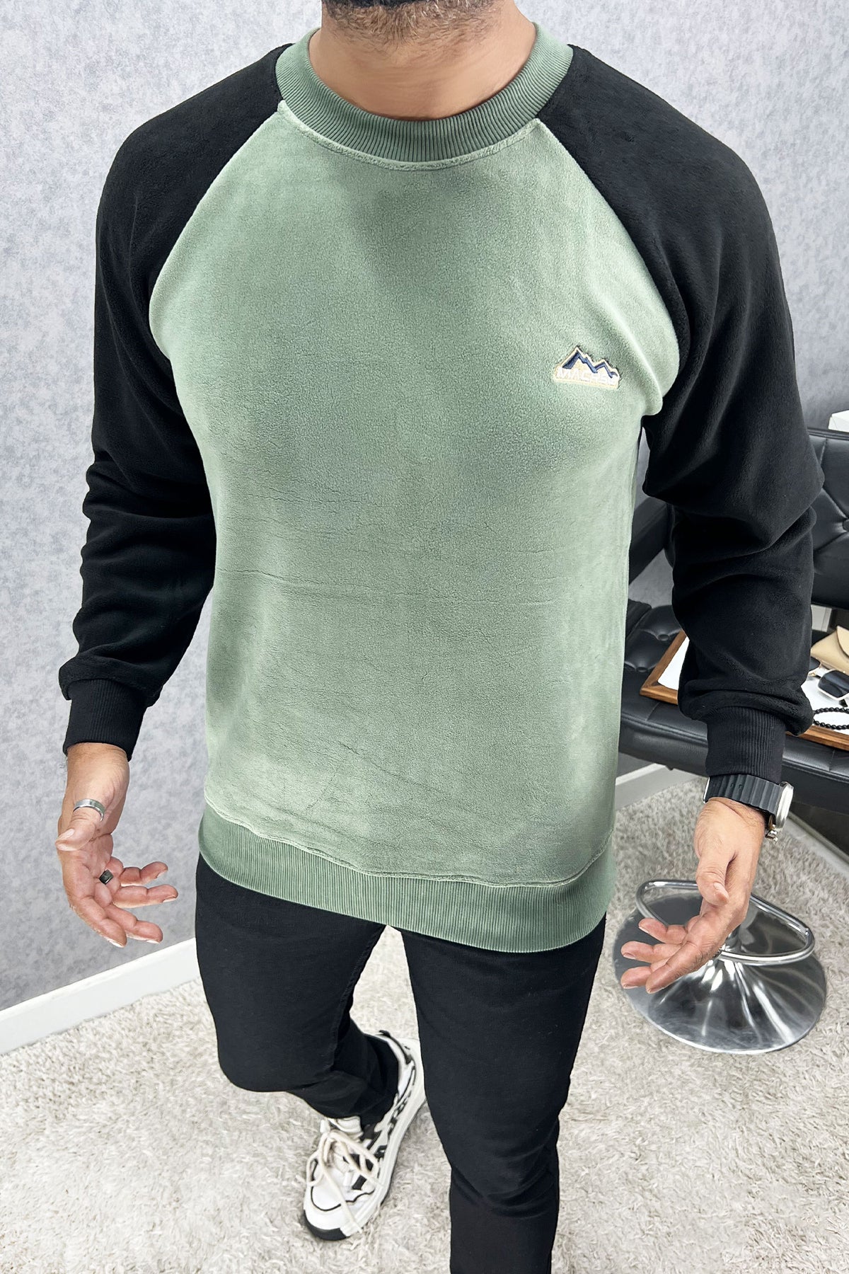 Down Shoulder Style Imported Men's Sweatshirt