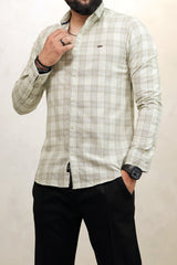 Turbo FearLess Checked Long Sleeve Cotton Casual Shirt