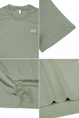 Round Up Series Classic Crew Neck Tee In Light Green