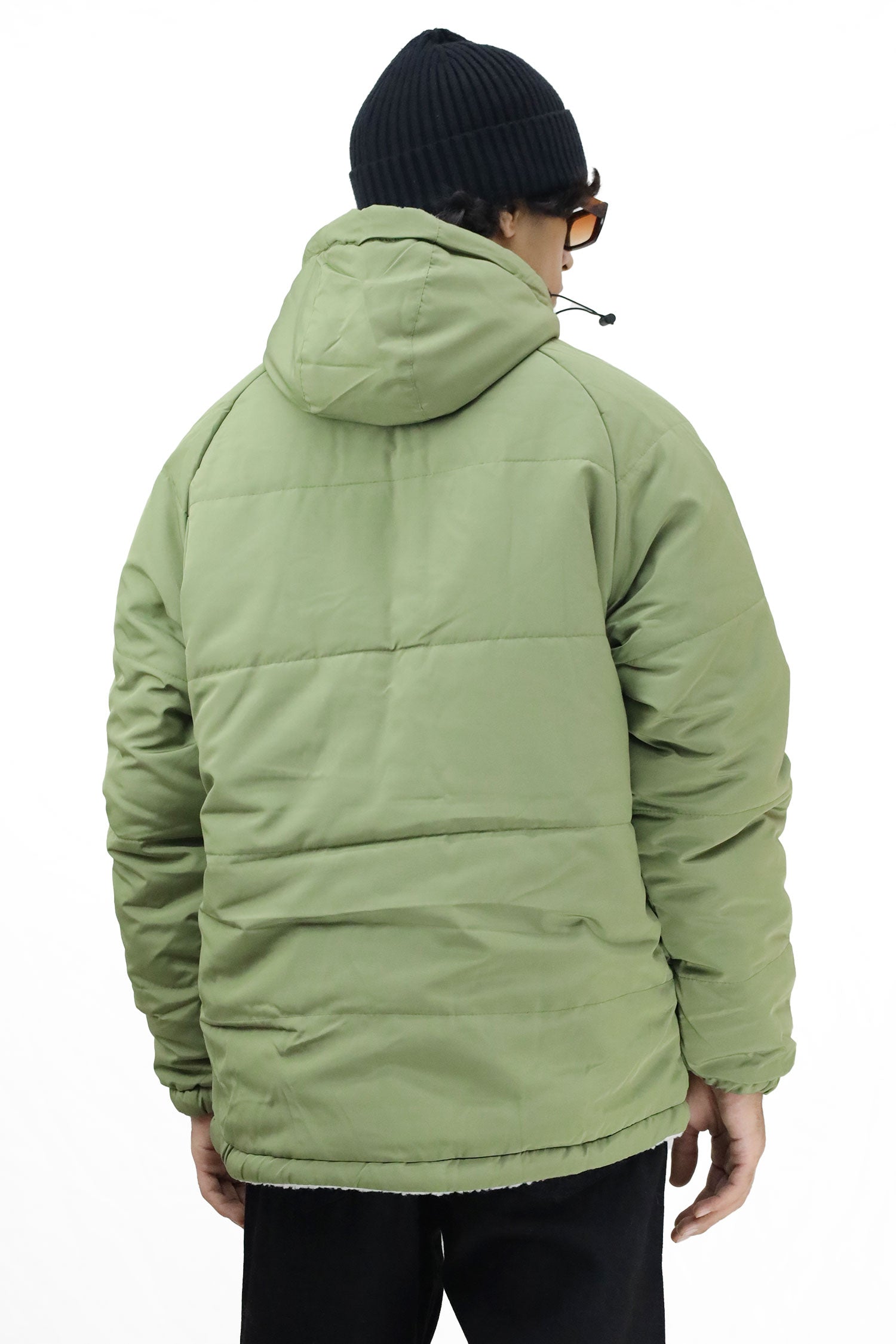 Nke Logo Sherpa Double Sided Imported Puffer Jacket