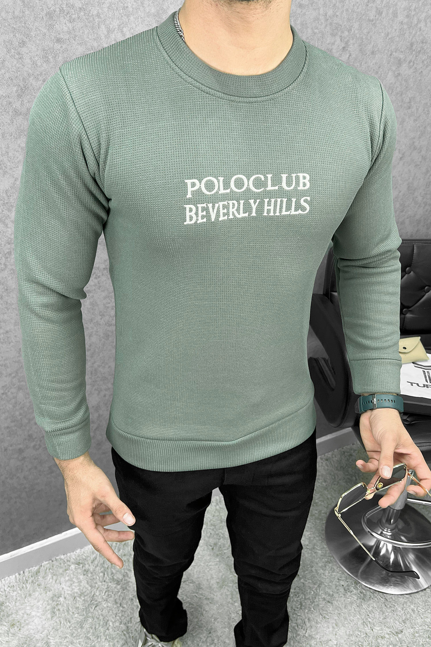 Polo Club Round Neck Imported Men's Sweatshirt