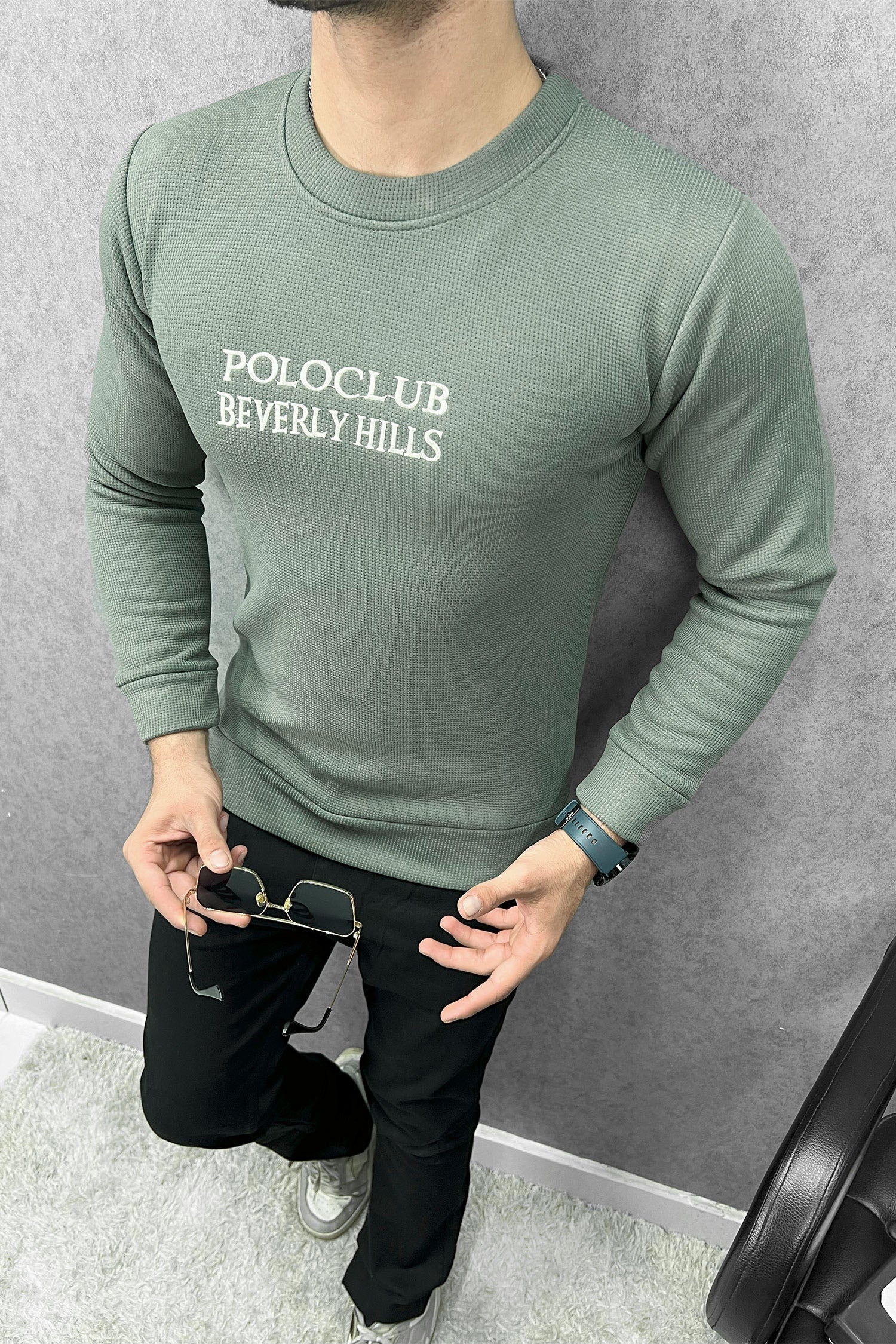 Polo Club Round Neck Imported Men's Sweatshirt