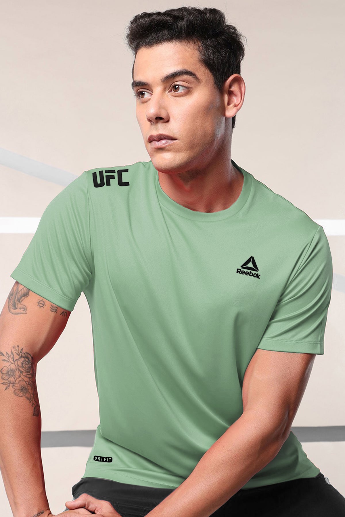 Rebok Printed Logo Training Dry-Fit Tee