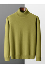 Turtleneck Cashmere High Neck In Light Moss Green