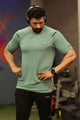 Turbo Sport Shoulder Striped Breathable Dry-Fit Tee