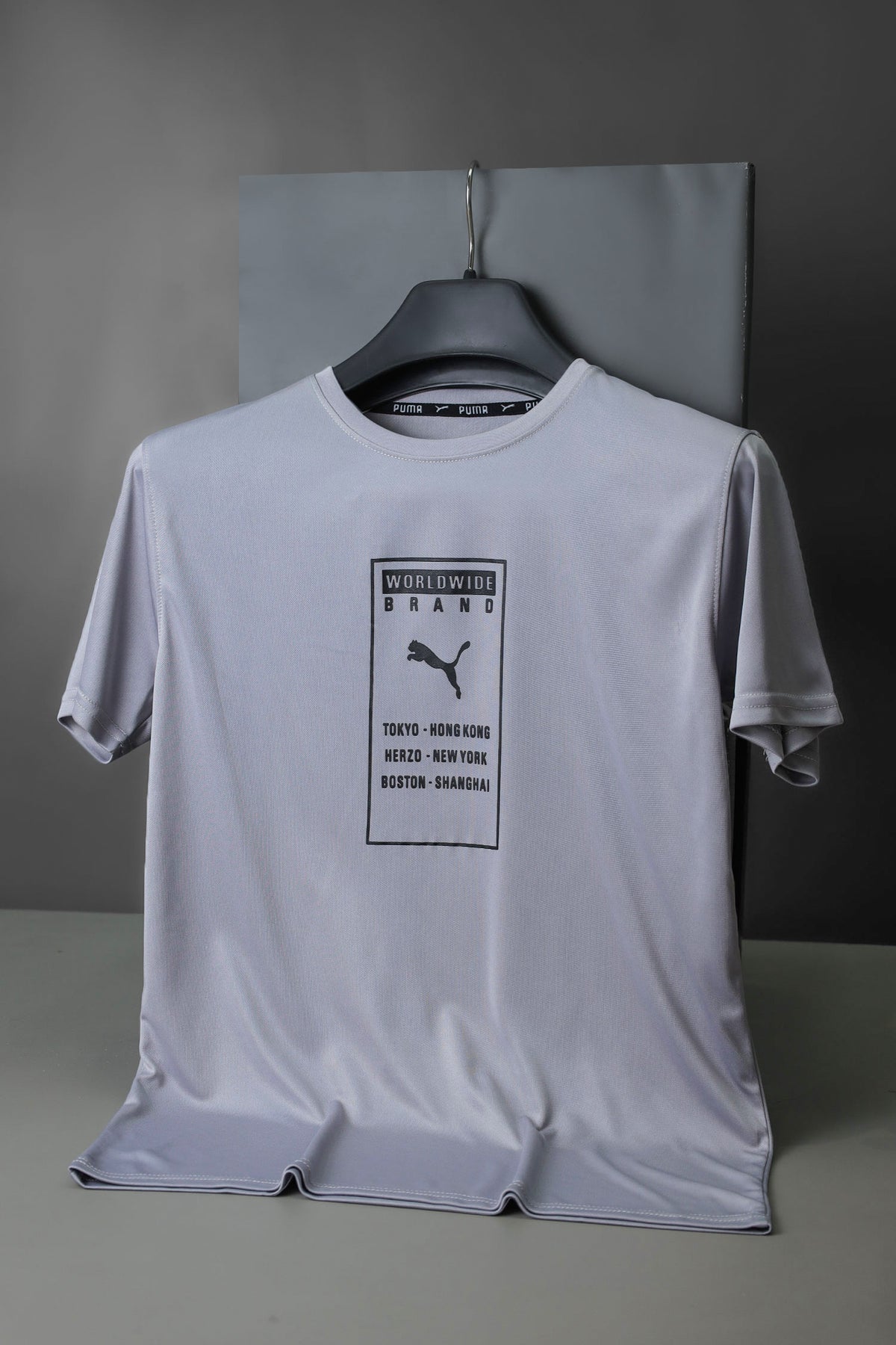 Pma Performance Dry-Fit Tee with Classic Logo In Light Grey