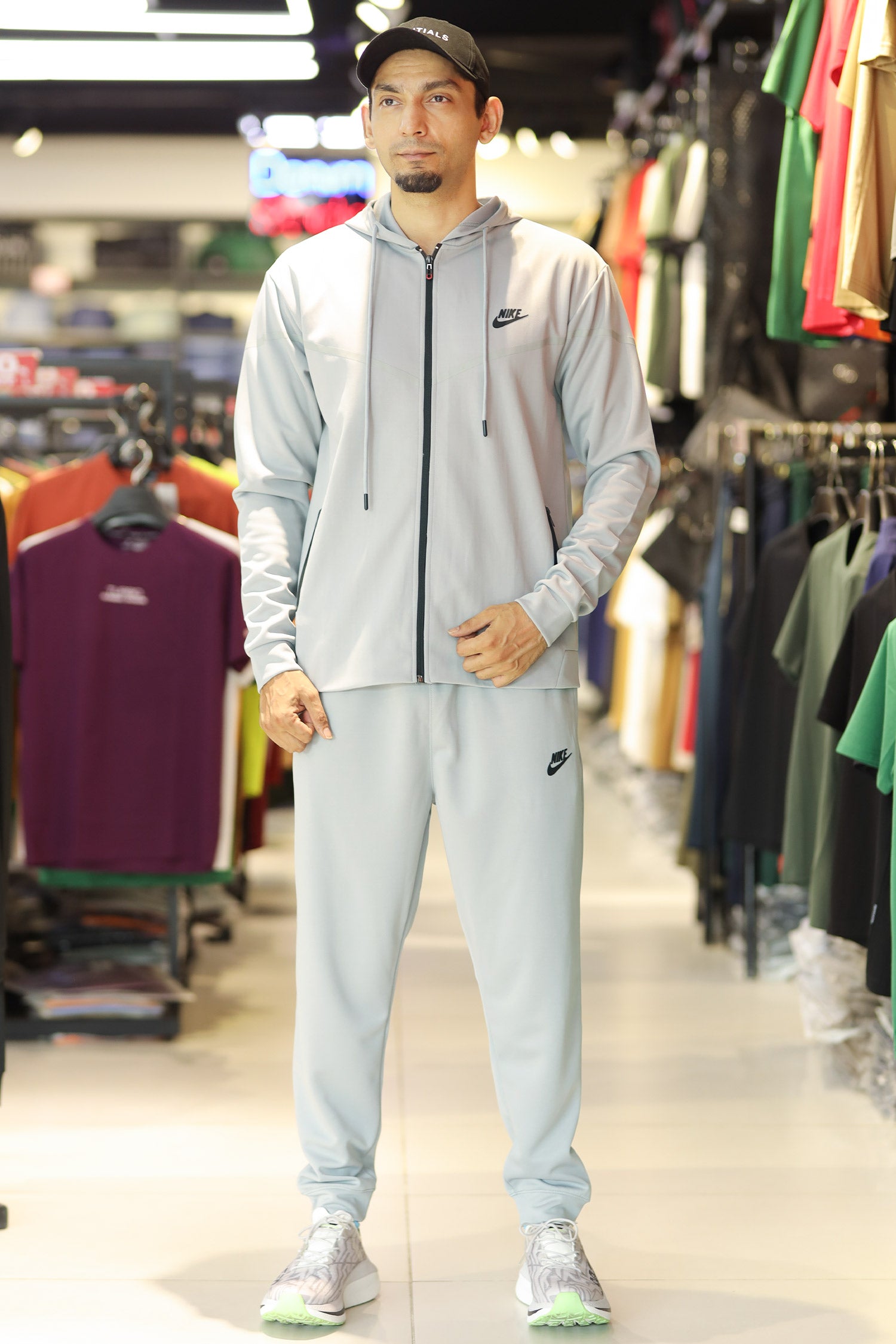 Nke Tech Fleece Mock Neck Hoodie Zipper Tracksuit
