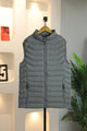 Hollow Padded Imported Men's Gilet In Light Grey