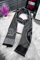 Hrms Chevron Herringbone Pattern Imported Men's Wool Muffler