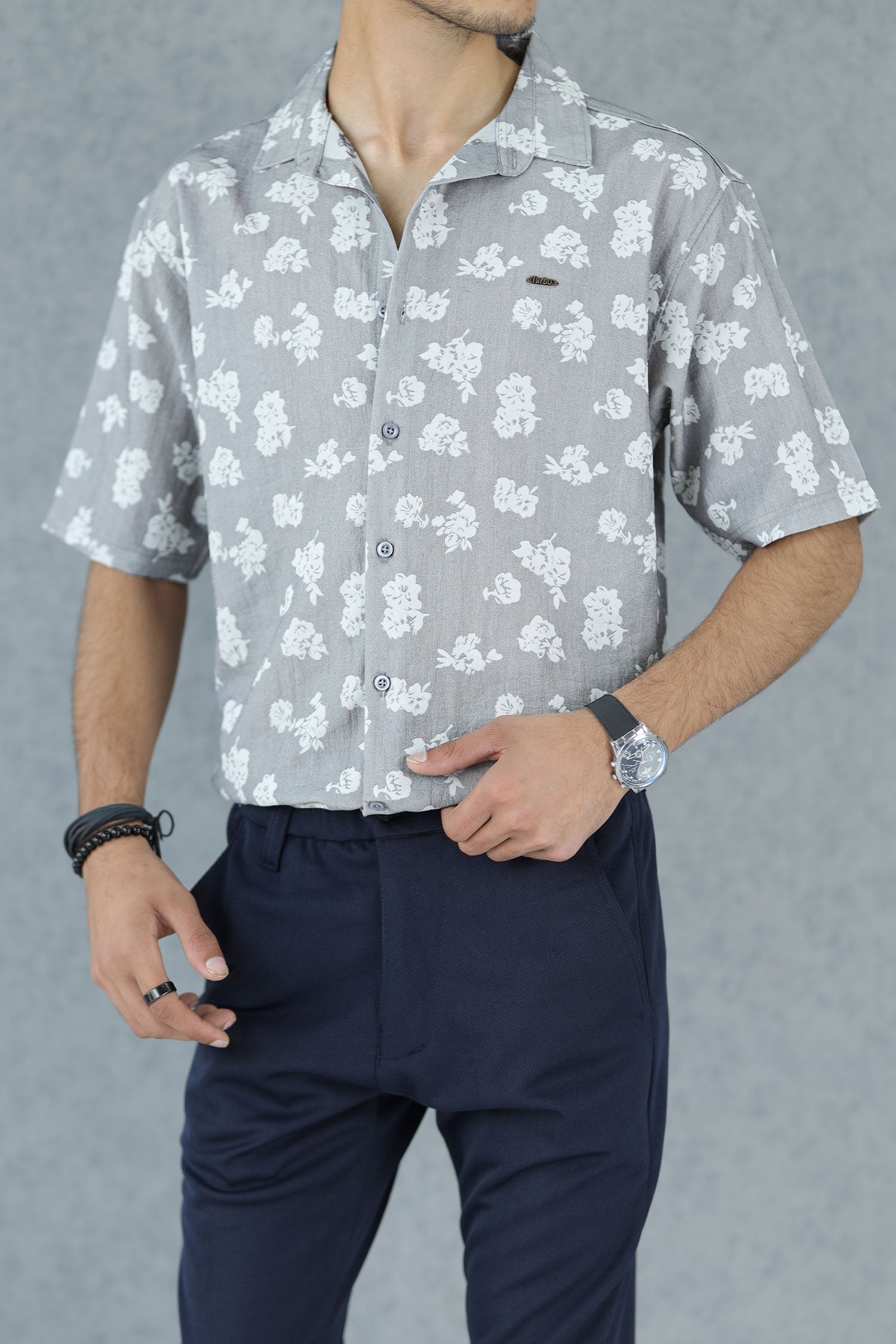 Turbo Rich Floral Printed Casual Shirt