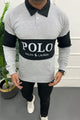 Rph Lren Classic Signature Typographi Imported Men's Sweatshirt In Light Grey