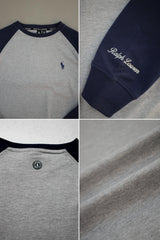 Rph Lren Raglan Pullover Mock Neck Imported Men's Sweatshirt