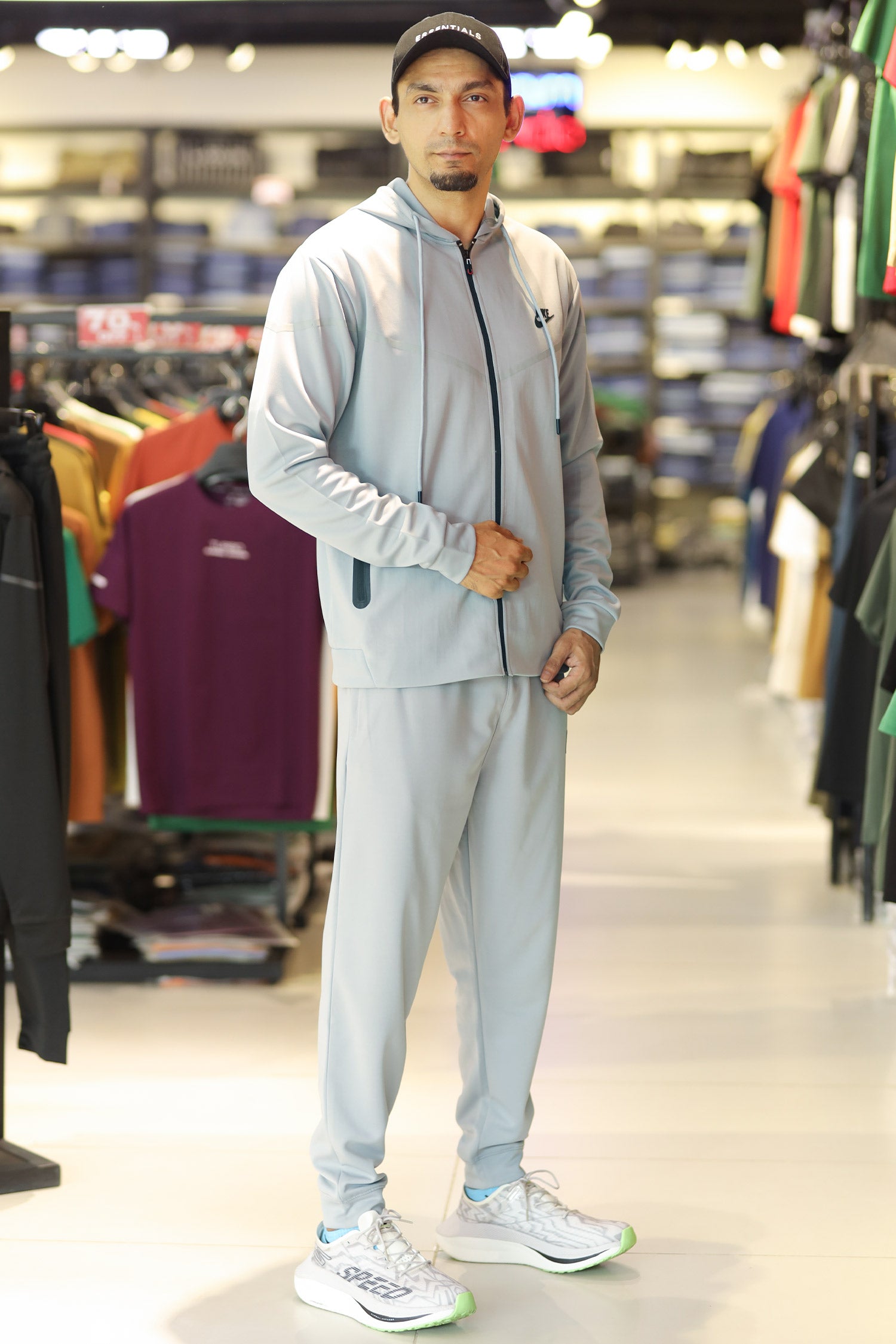 Nke Tech Fleece Mock Neck Hoodie Zipper Tracksuit
