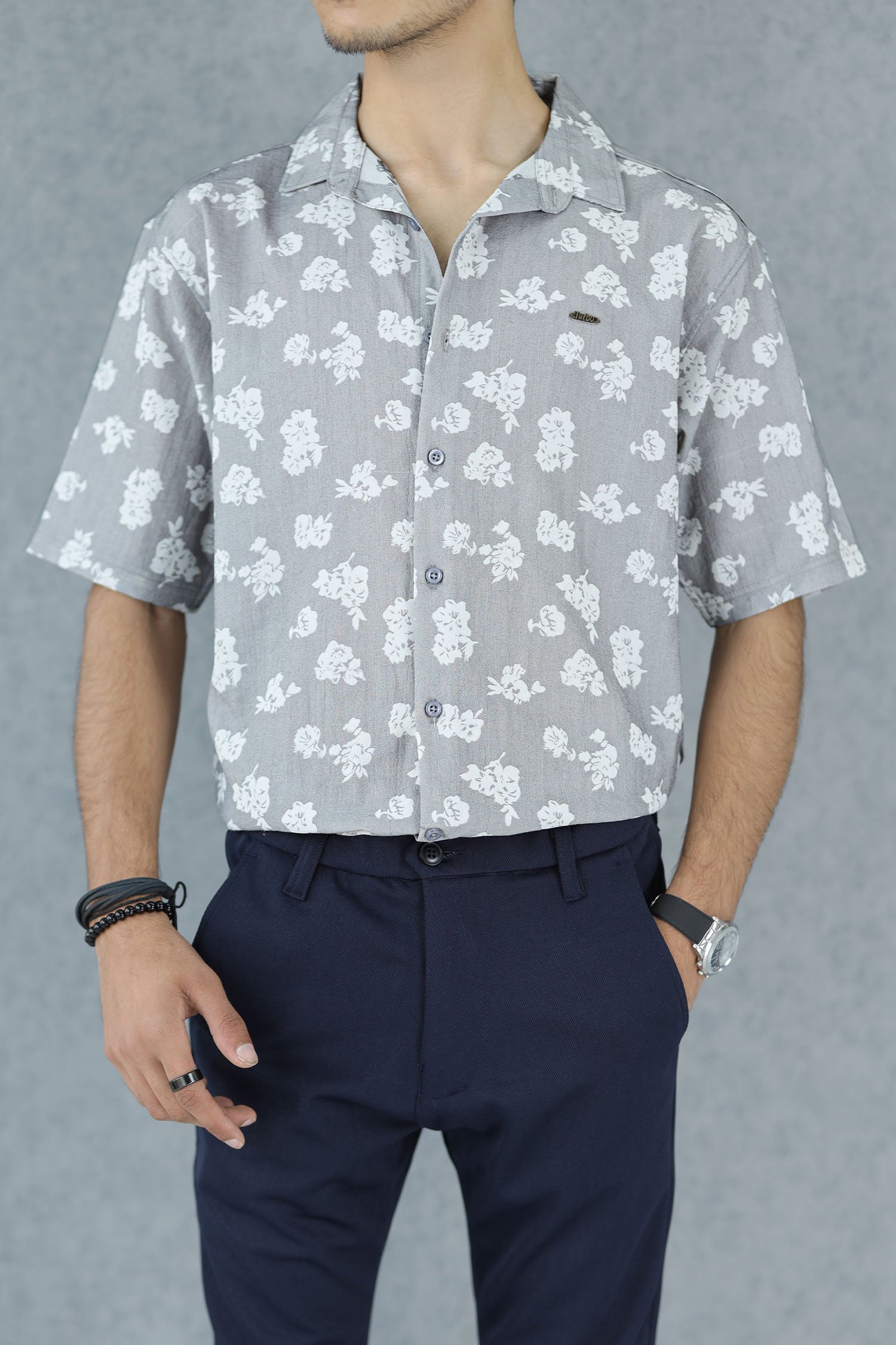 Turbo Rich Floral Printed Casual Shirt