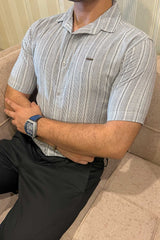 Turbo Down Box Collared Casual Shirt