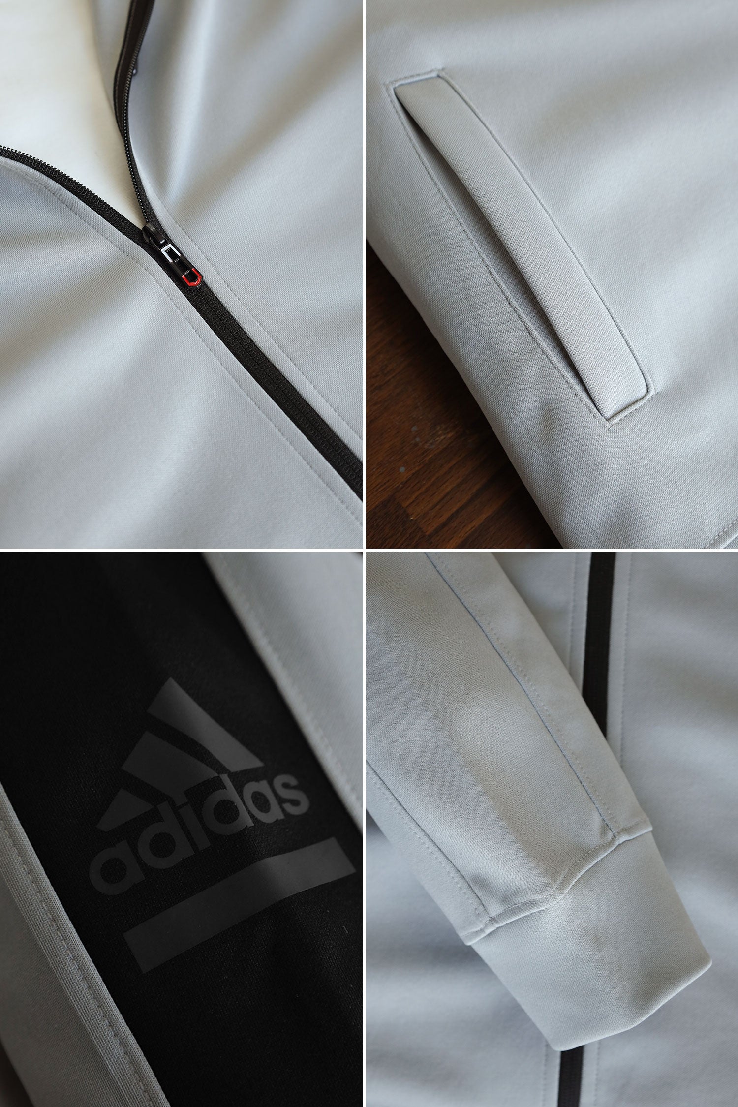 Adds Game Time Mock Neck Hoodie Zipper Tracksuit