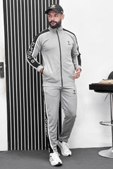 Turbo Signature Typography Men Zipper Tracksuit