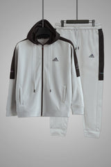 Adds Game Time Mock Neck Hoodie Zipper Tracksuit